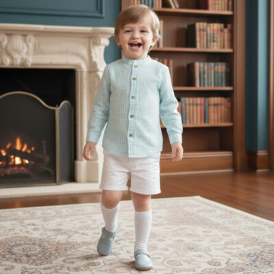 Conjunto niño camisa vichy