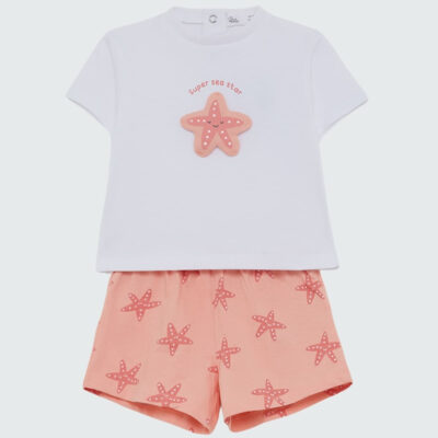 Conjunto camiseta niña playa