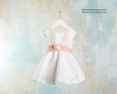 Vestido Rosa de Ceremonia Infantil | Ref. 38169