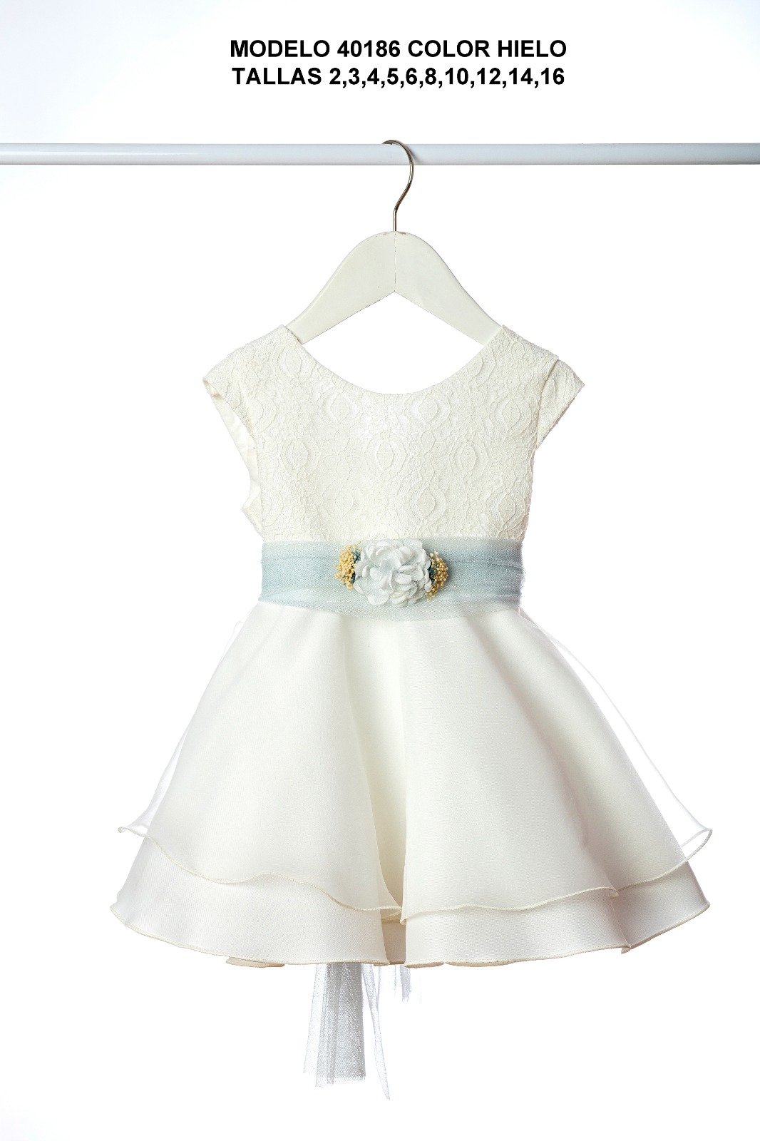 Vestido Verde de Bautizo para Bebé | Ref. 41155